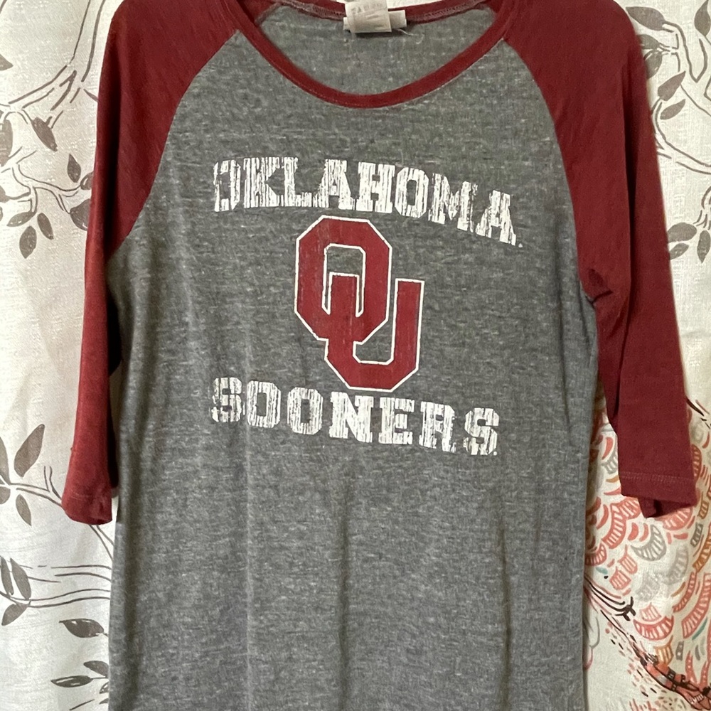 OU Three Quarter Sleeve Shirt